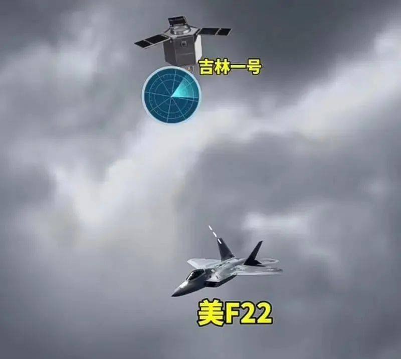 中国卫星技术太牛：农业卫星追拍美国F22！